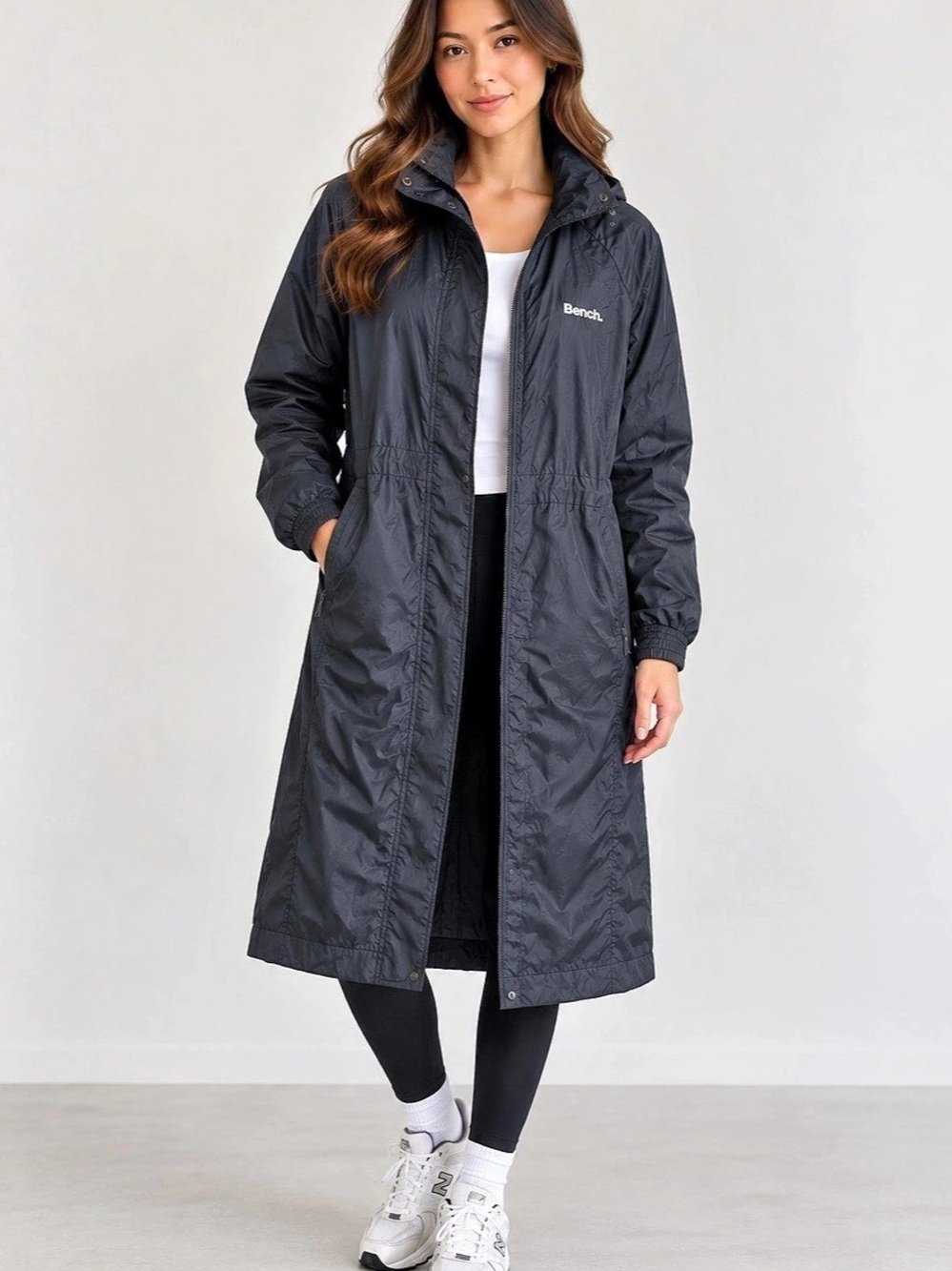 Bench Elli Maxi Length Waterproof Jacket. Black Small